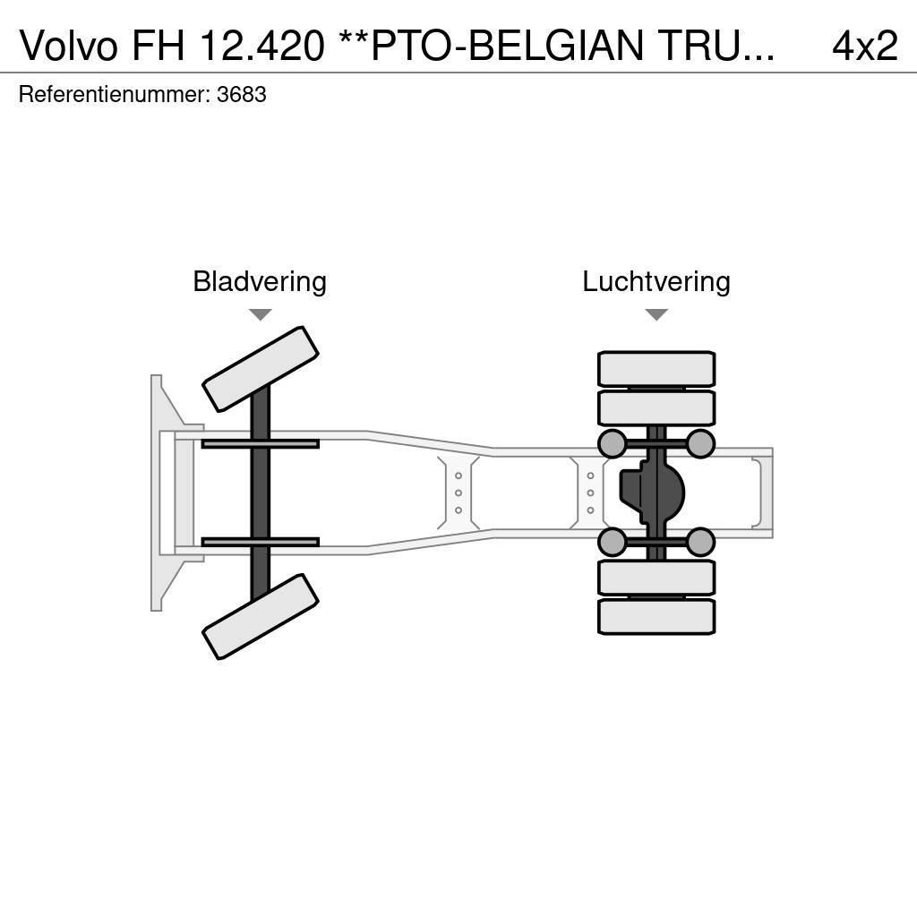 Volvo FH 12.420 **PTO-BELGIAN TRUCK-LOW MILEAGE** Trekkvogner