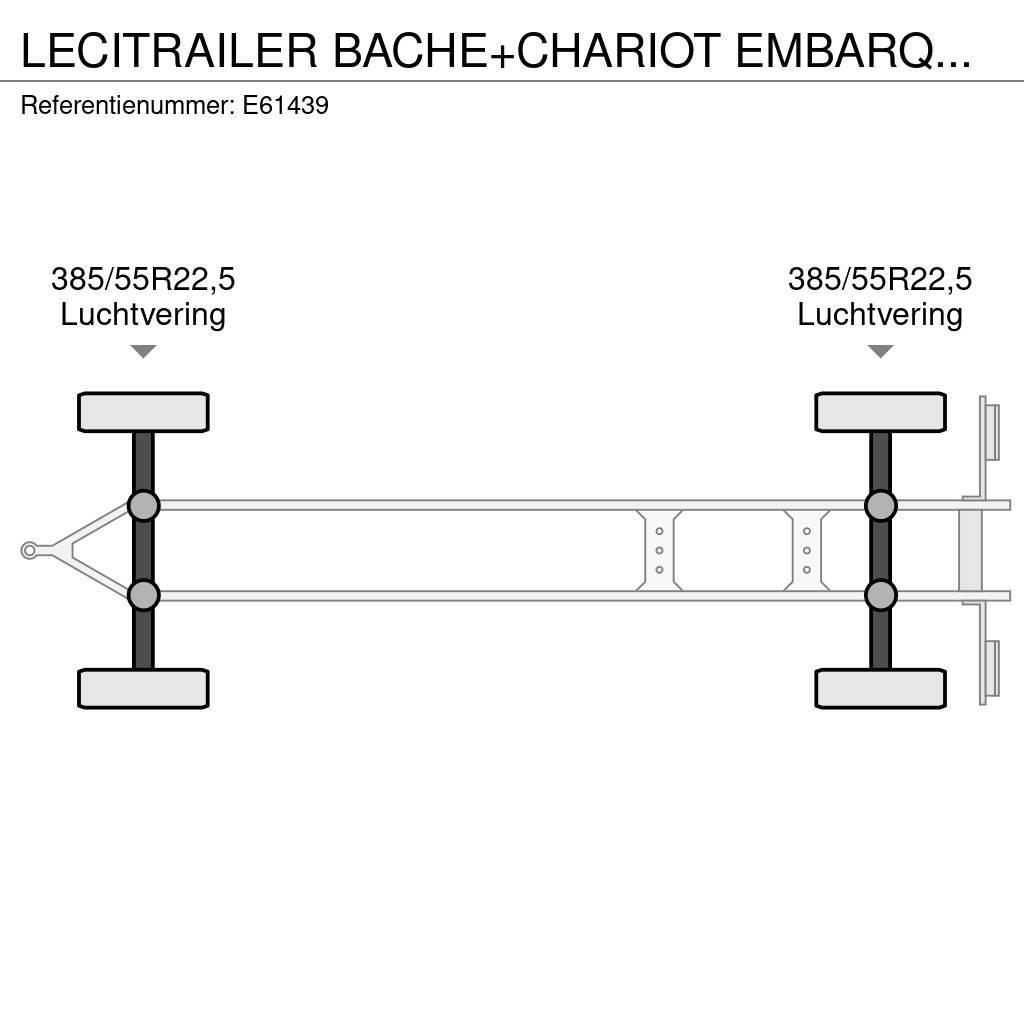 Lecitrailer BACHE+CHARIOT EMBARQUER/KOOIAAP Kapell trailer/semi