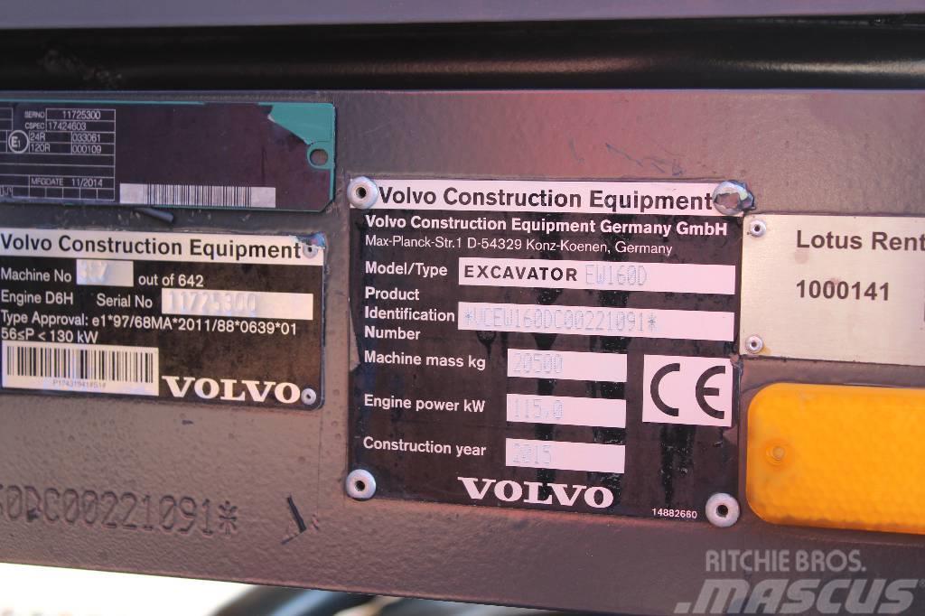Volvo EW 160 D / Novatron 3D, Kärry, Uudet renkaat, YM! Hjulgravere