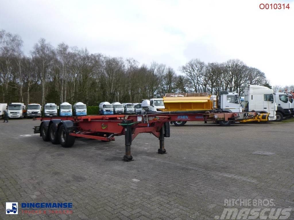 Asca 3-axle container trailer Containerchassis Semitrailere