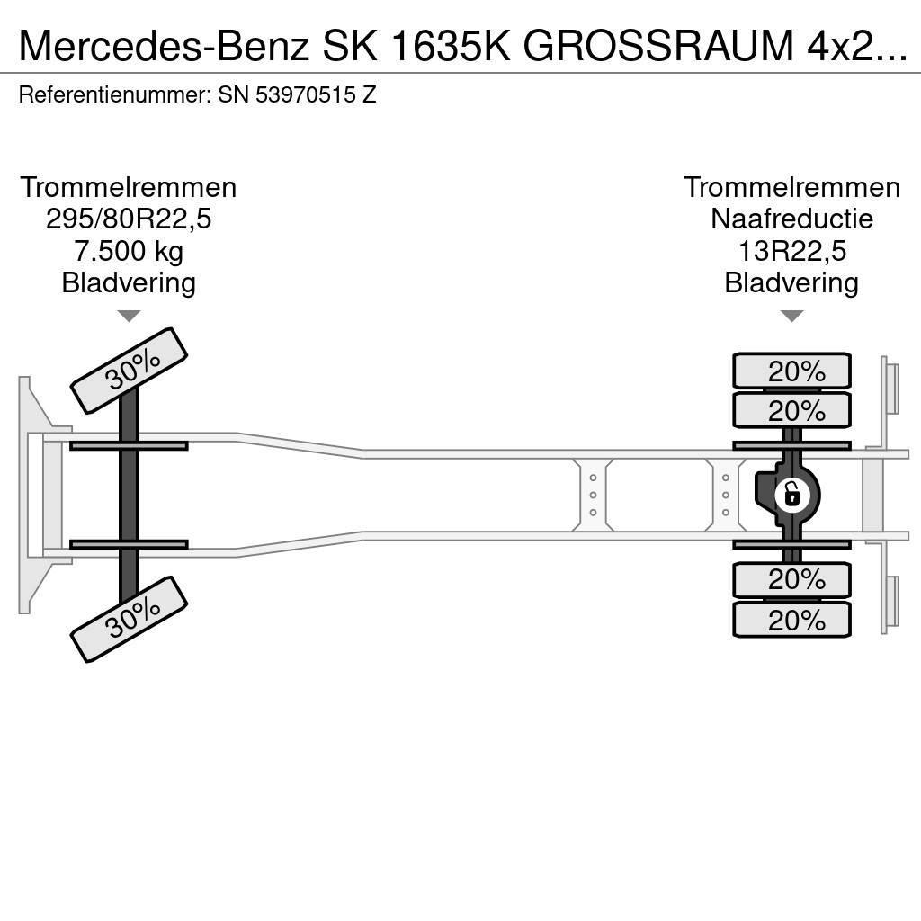 Mercedes-Benz SK 1635K GROSSRAUM 4x2 FULL STEEL CHASSIS (ZF MANU Planbiler