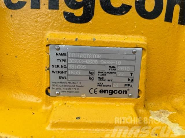 Engcon EC233-QS80-QS80-10, good condition Rotatorer