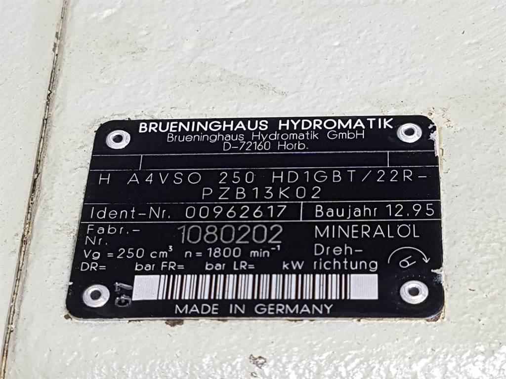 Brueninghaus Hydromatik H A4VSO250HD1GBT/22R - R910962617 - Drive pump Hydraulikk