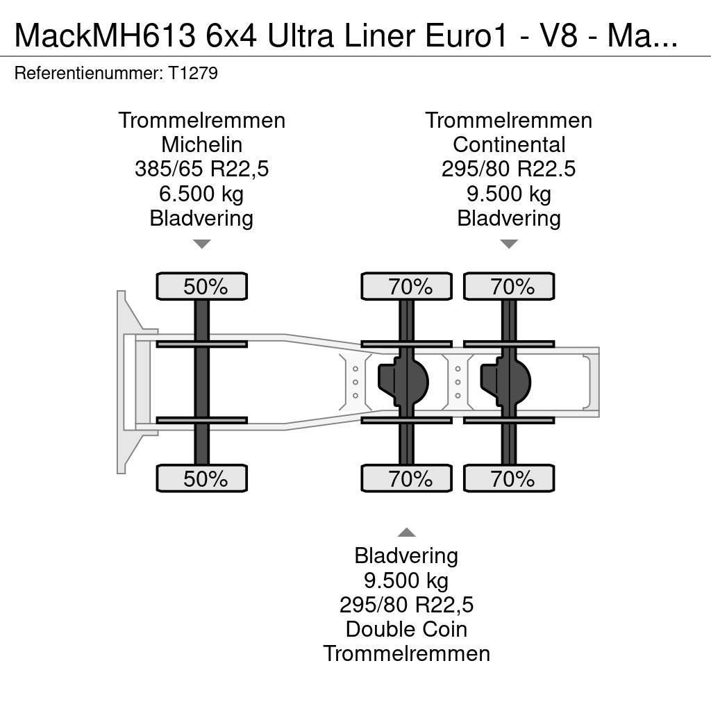 Mack MH613 6x4 Ultra Liner Euro1 - V8 - Manual - PTO - Trekkvogner