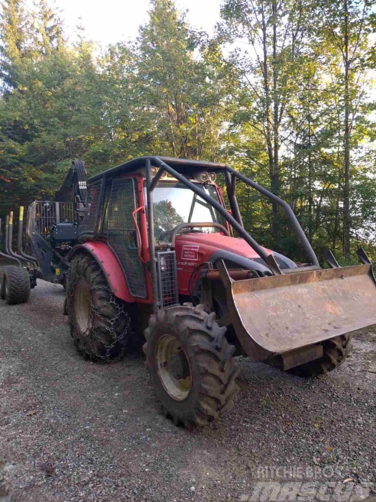 Lindner Geotrac 84 Traktor med skogsutstyr