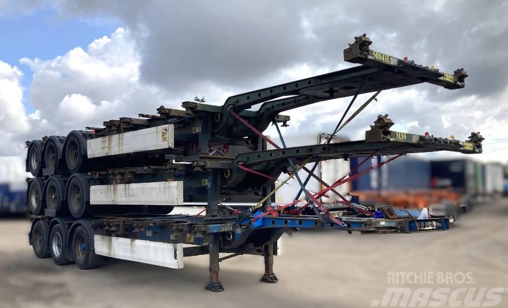 Krone Chassi - 3stack high, year 2006 Containerchassis Semitrailere