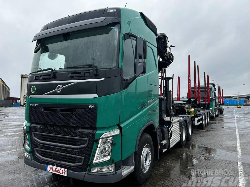 Volvo FH500/6x4/Kran Epsilon S260Z96/Aufieger NARKO Tømmerbiler