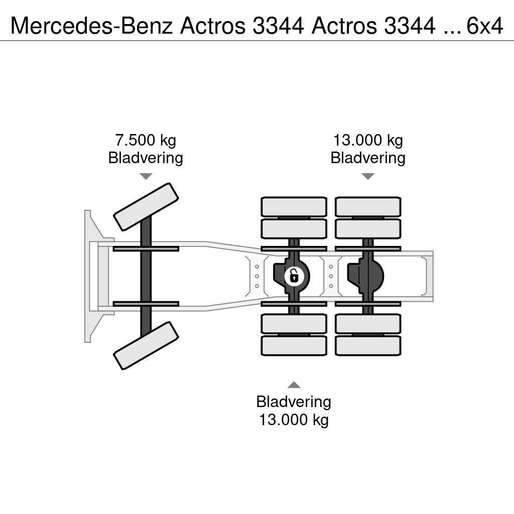Mercedes-Benz Actros 3344 Actros 3344 Kipphydraulik 6x4 33Ton Trekkvogner
