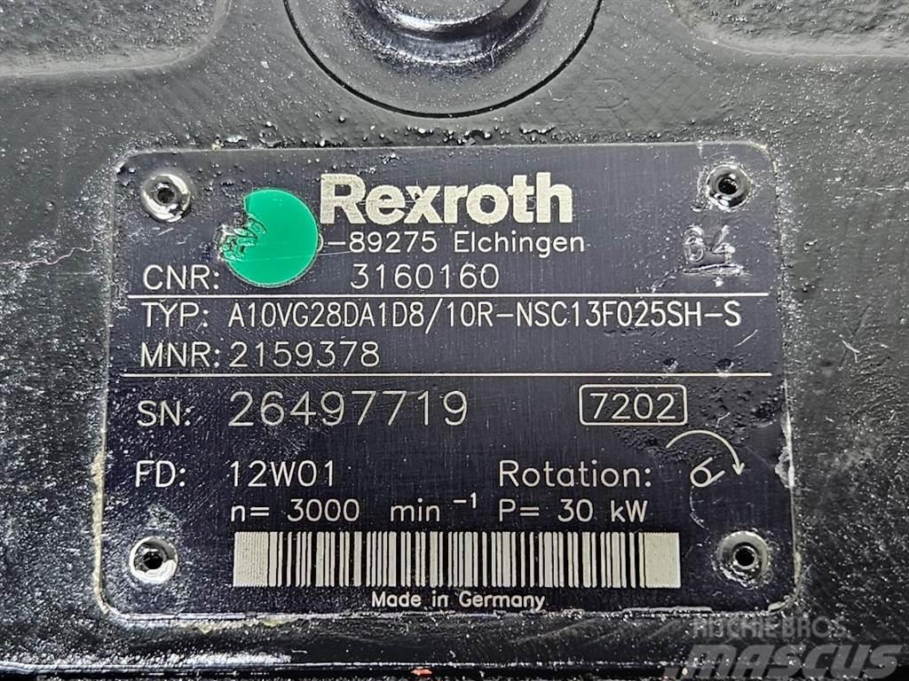 Rexroth A10VG28DA1D8/10R-Drive pump/Fahrpumpe/Rijpomp Hydraulikk