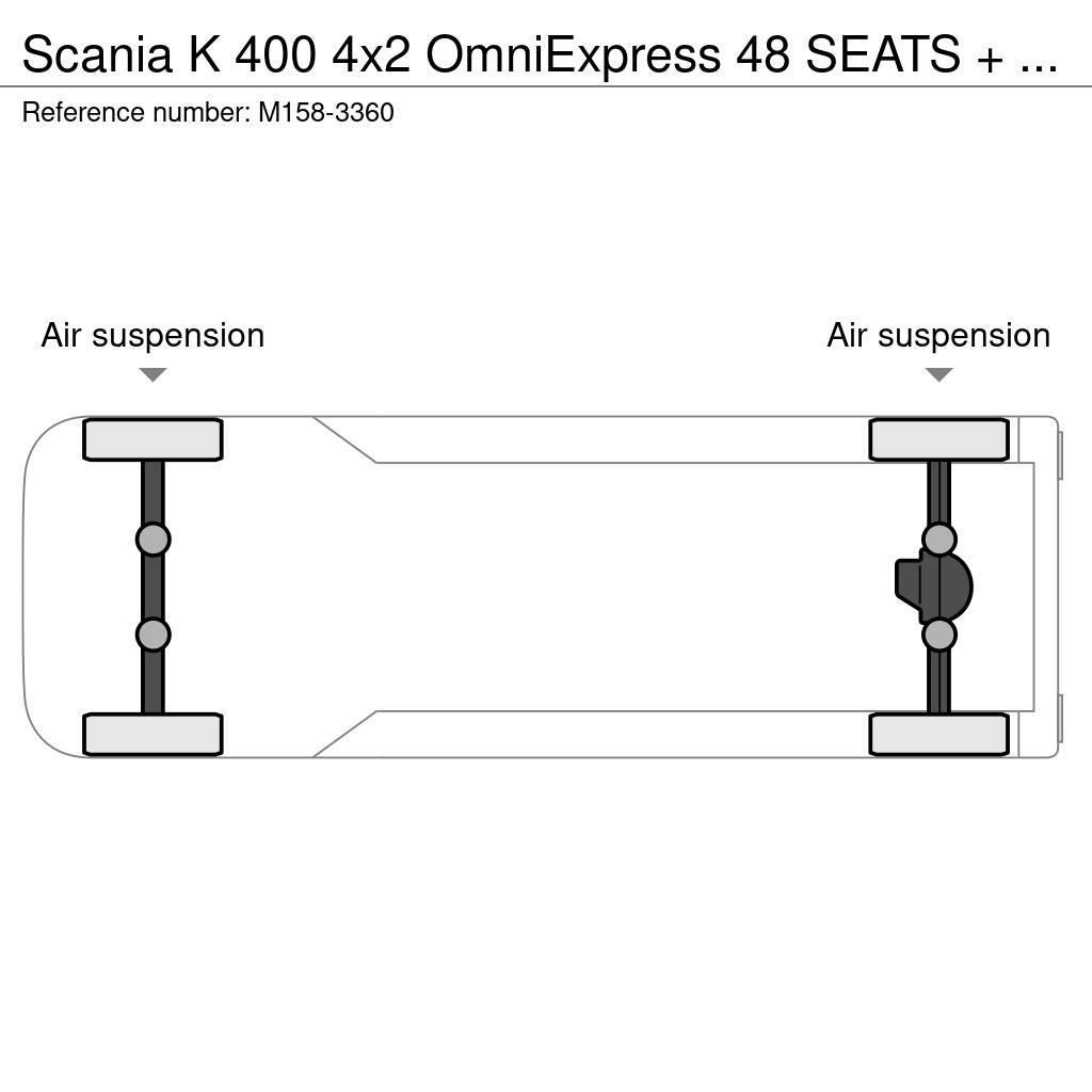 Scania K 400 4x2 OmniExpress 48 SEATS + 9 STANDING / EURO Intercity busser