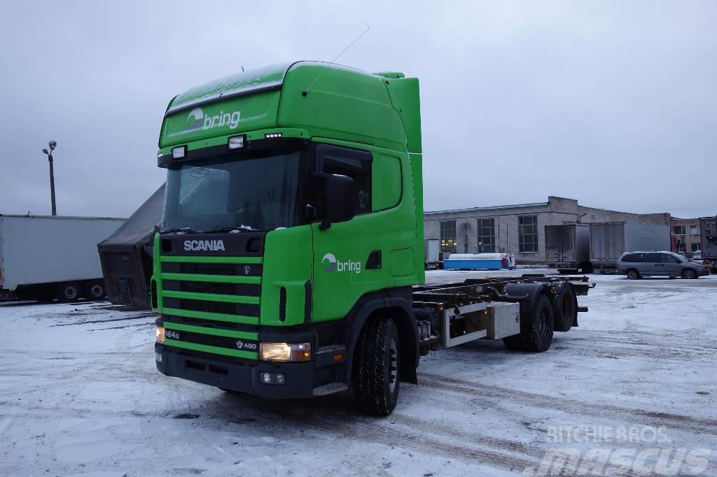 Scania R164 GB6X2NB 480 Containerbil
