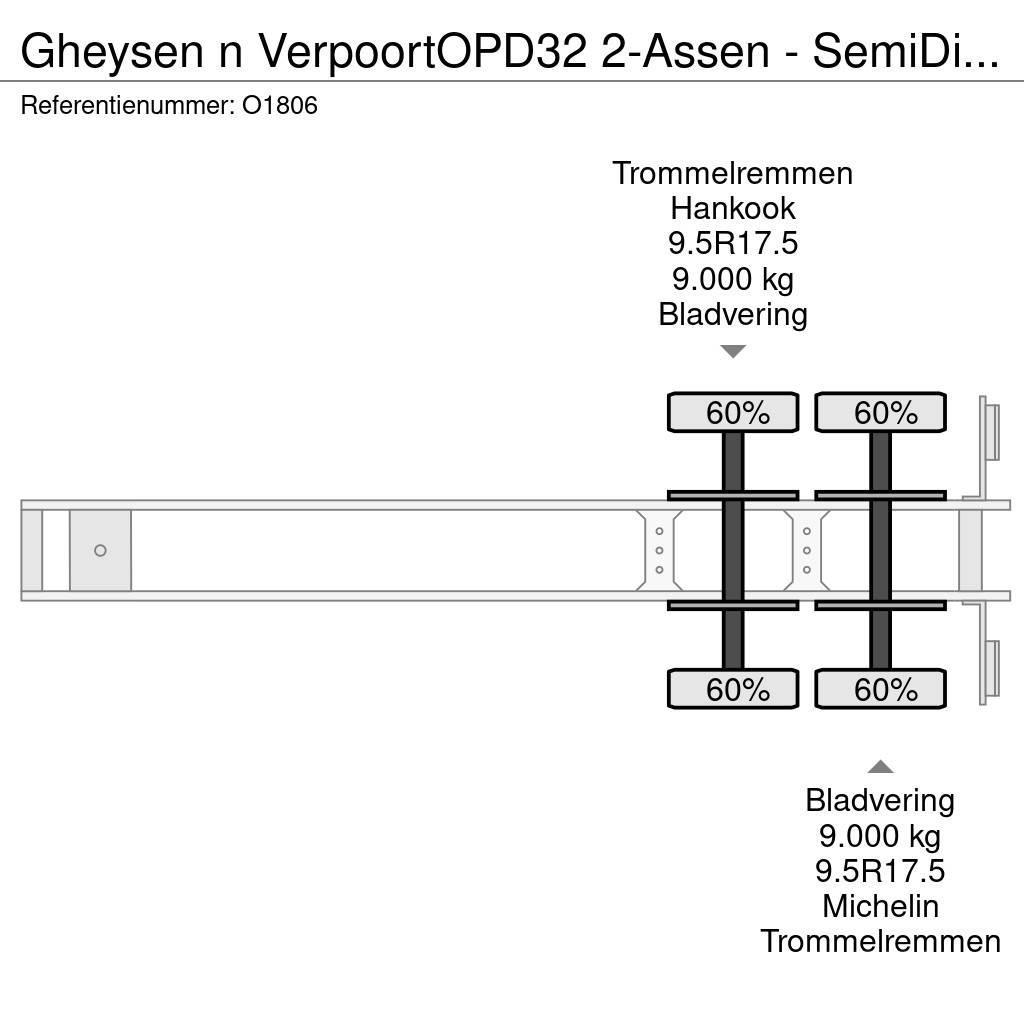  Gheysen n Verpoort OPD32 2-Assen - SemiDieplader - Brønnhenger semi