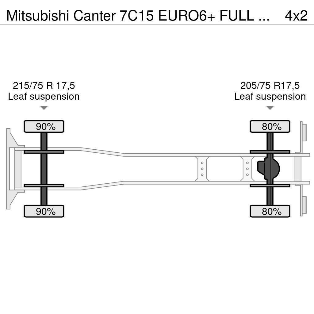 Mitsubishi Canter 7C15 EURO6+ FULL STEEL + AUTOMATIC Skapbiler Frys/kjøl/varme