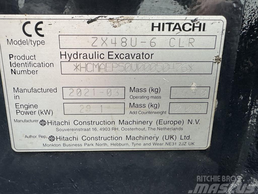 Hitachi ZX 48 U-6 Minigravere <7t