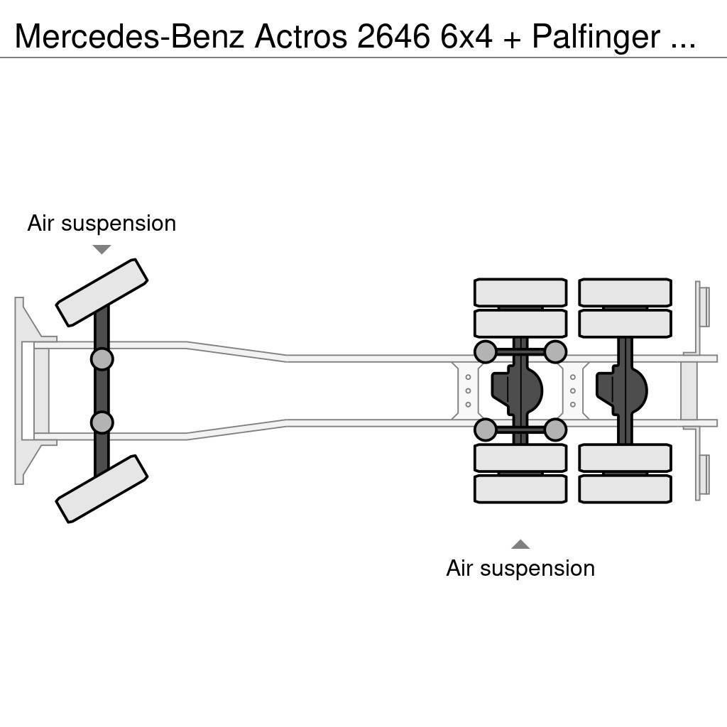 Mercedes-Benz Actros 2646 6x4 + Palfinger PK29002 D (winch) Allterreng kraner
