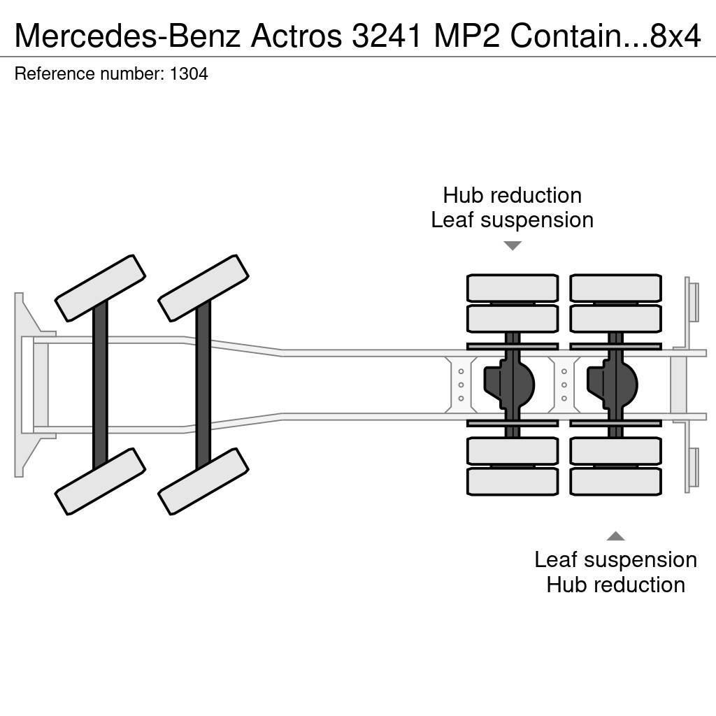 Mercedes-Benz Actros 3241 MP2 Container Hook 8x4 V6 EPS 3 Pedals Krokbil