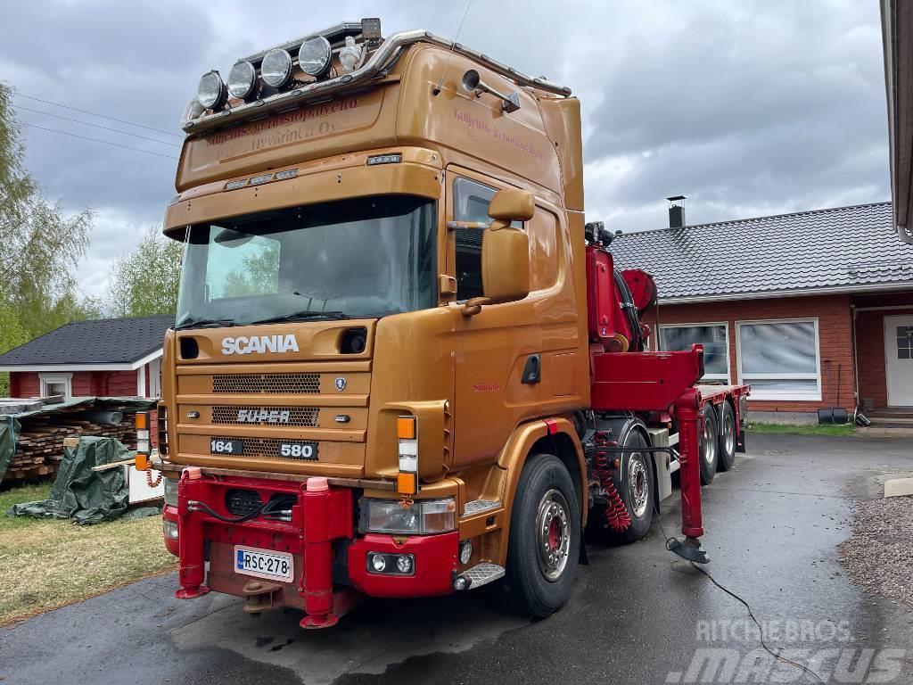 Scania R164 8x2 +Copma 990.6 nosturi+Jibi, kympitys 2028v Kranbil