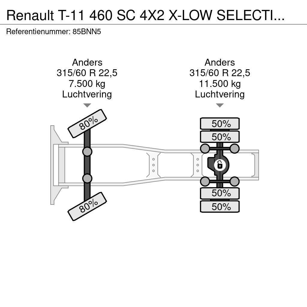 Renault T-11 460 SC 4X2 X-LOW SELECTION, HEFSCHOTEL, HYDRA Trekkvogner