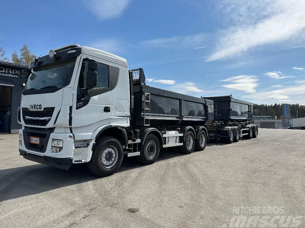 Iveco X-Way AS350S57 8x4 slp 2+2 pv Tippbil