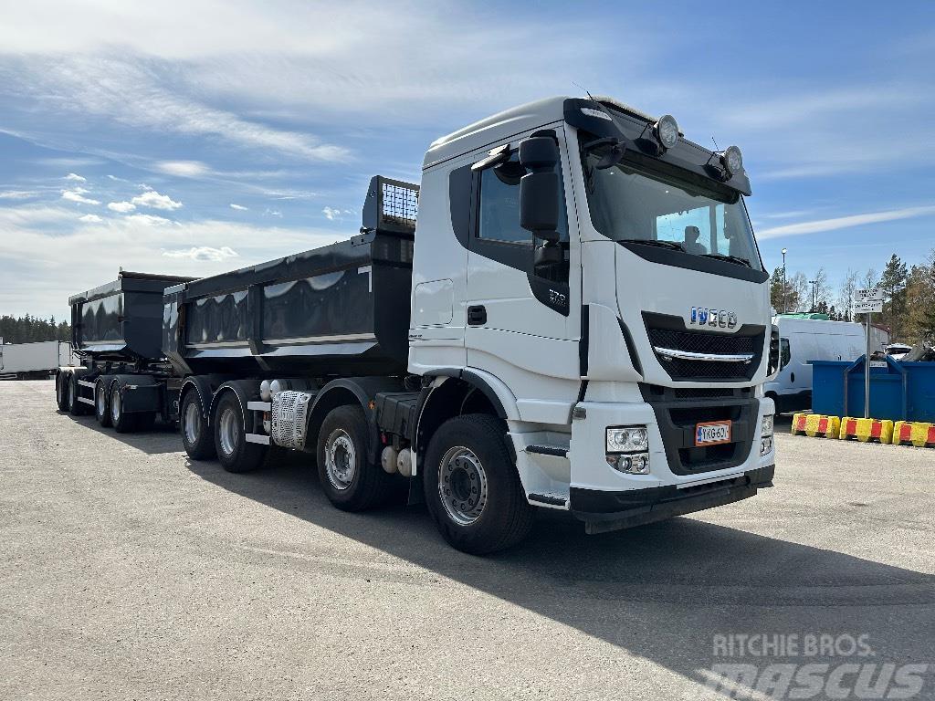 Iveco X-Way AS350S57 8x4 slp 2+2 pv Tippbil