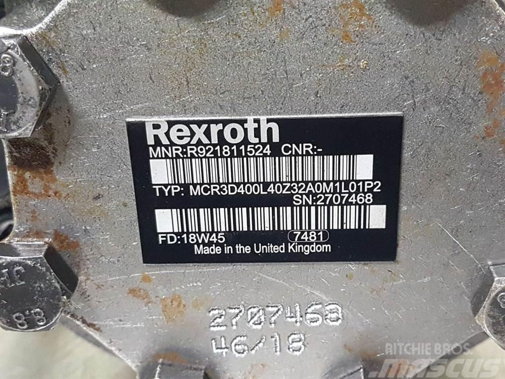 Rexroth MCR3D400L40Z32-R921811524-Wheel motor/Radmotor Hydraulikk