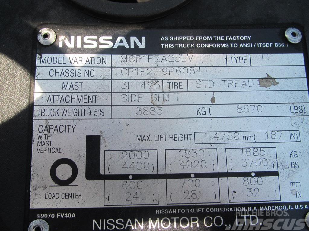Nissan MCP1F2A25LV Terrenggående gaffeltruck