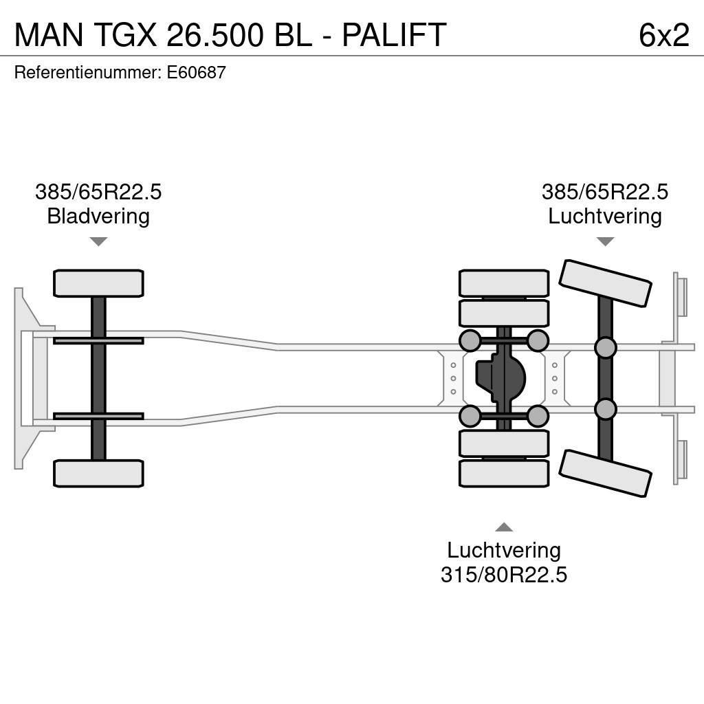 MAN TGX 26.500 BL - PALIFT Containerbil