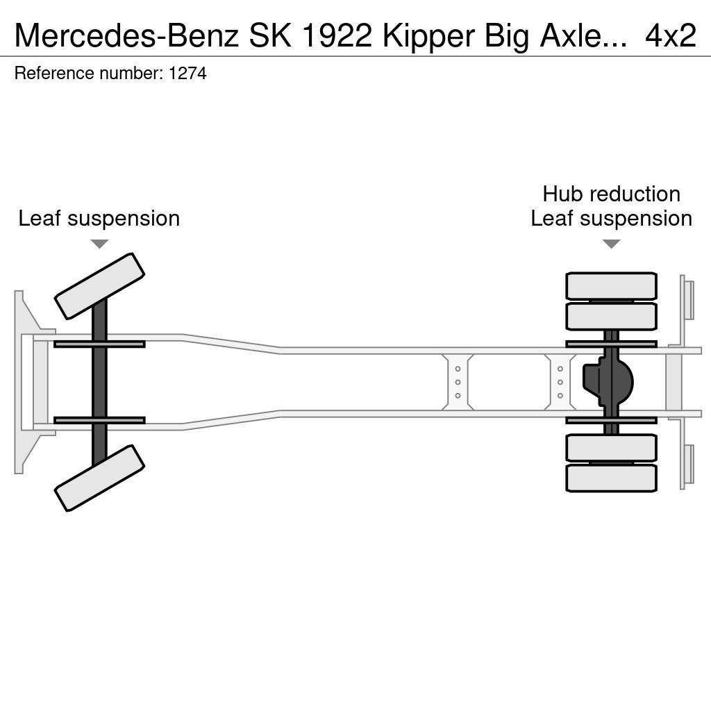 Mercedes-Benz SK 1922 Kipper Big Axle Full Steel Suspension V6 G Tippbil