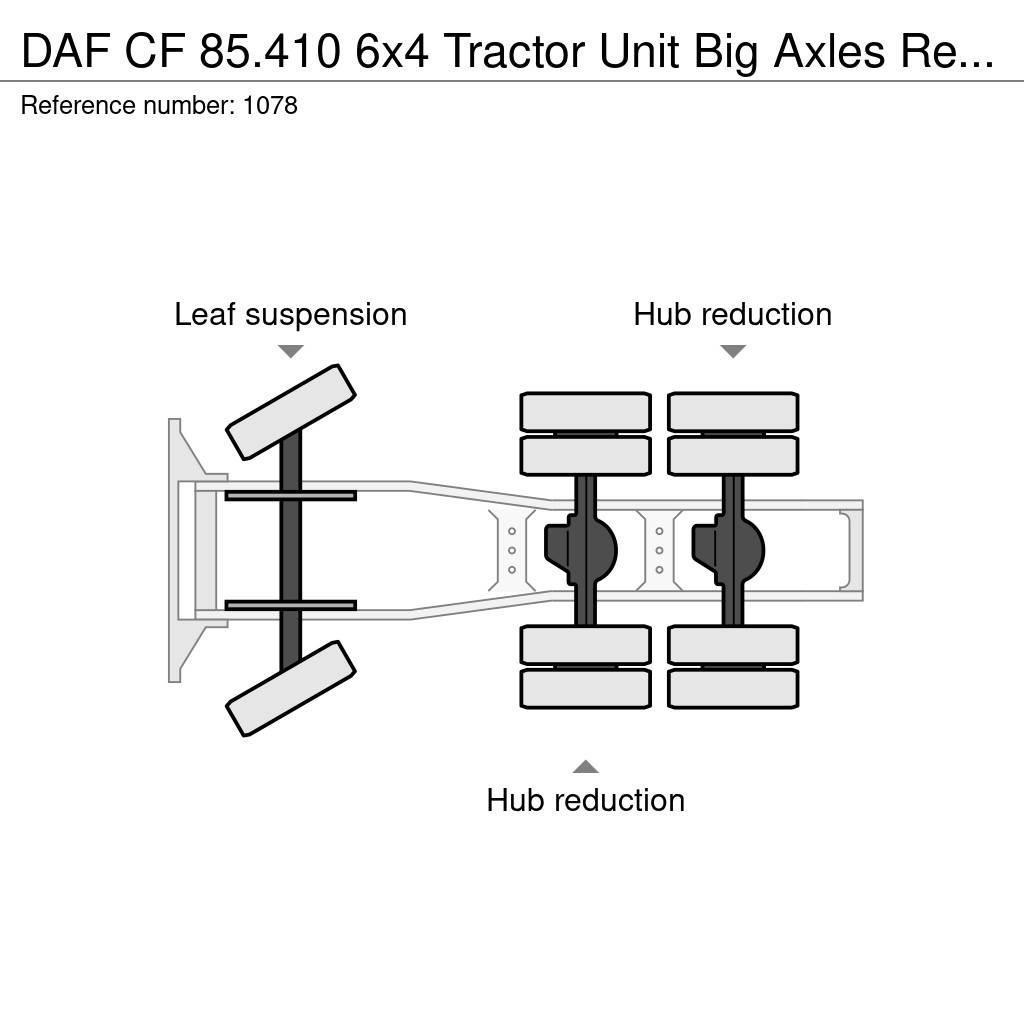 DAF CF 85.410 6x4 Tractor Unit Big Axles Retarder Good Trekkvogner