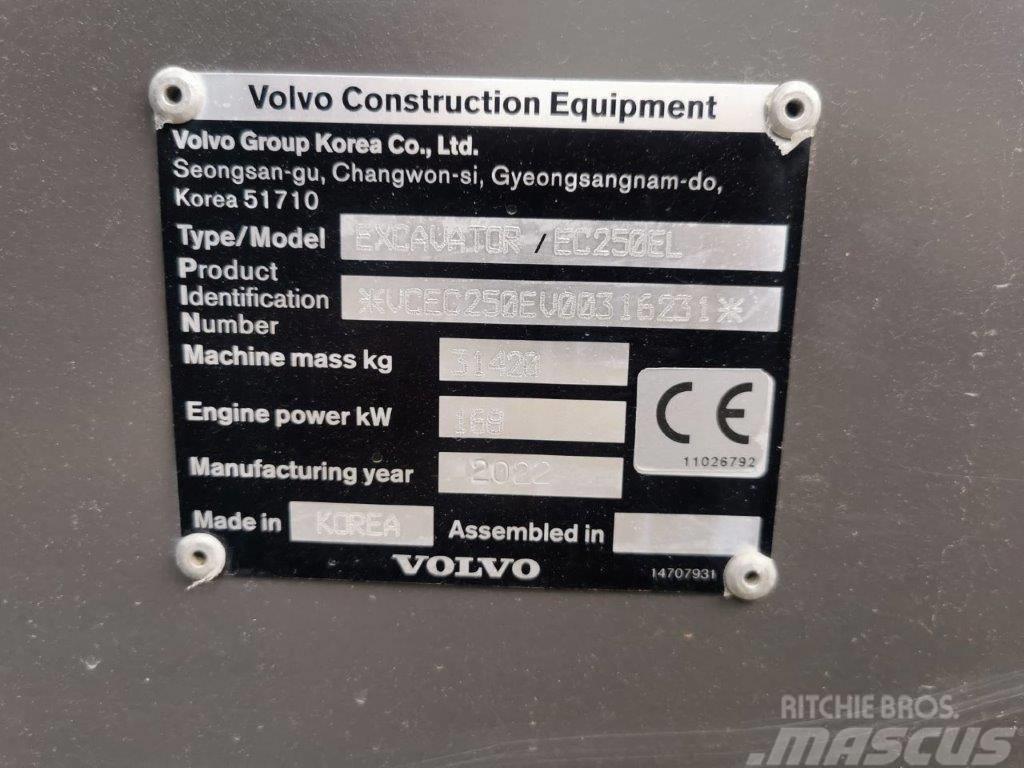 Volvo EC250EL Beltegraver