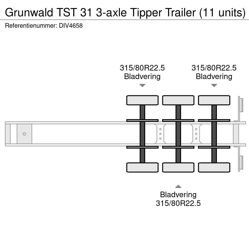 Grunwald TST 31 3-axle Tipper Trailer (11 units) Tippsemi