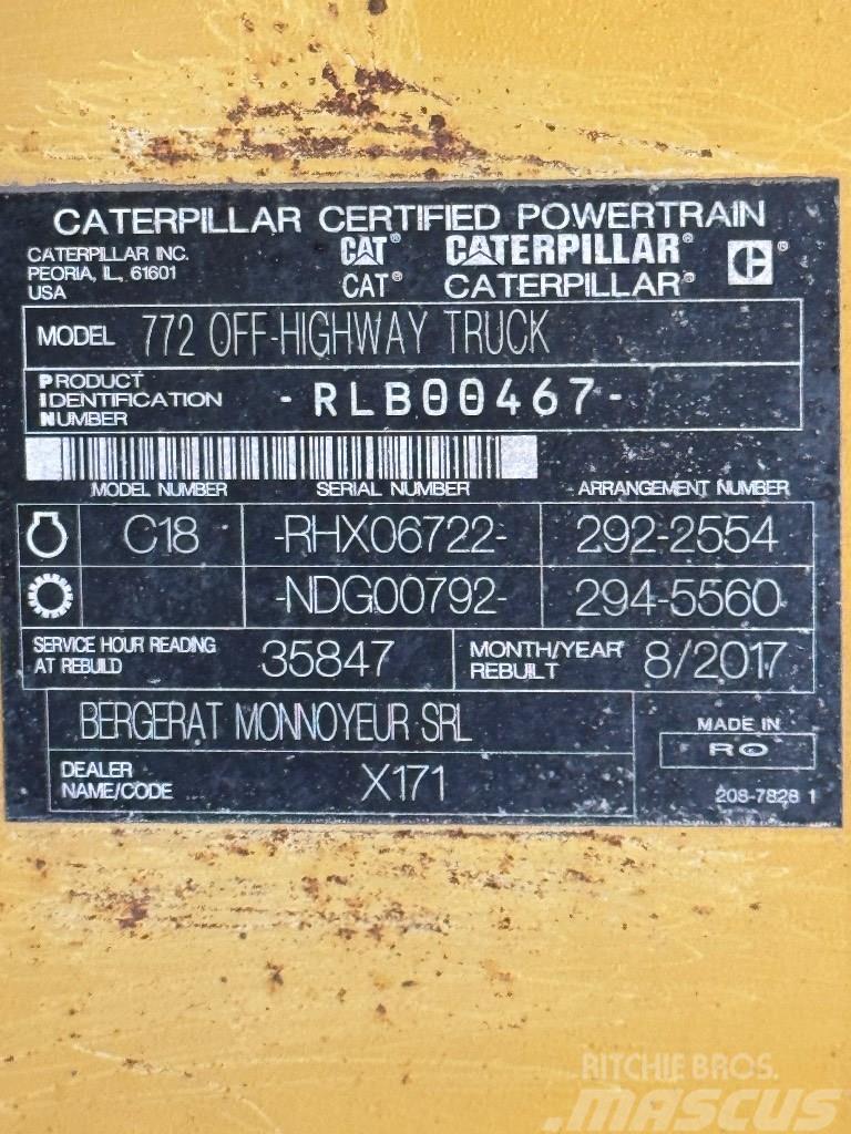 CAT 772 Tipptrucker