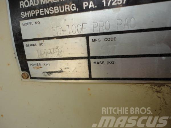 Ingersoll Rand SD100F Pro Pac 84" Padfoot Vibratory Compactor Vibroplater
