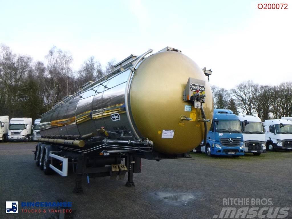 Van Hool Chemical tank inox L4BH 30 m3 / 1 comp / ADR 29/08 Tanksemi