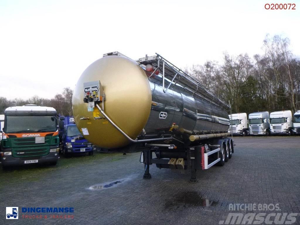 Van Hool Chemical tank inox L4BH 30 m3 / 1 comp / ADR 29/08 Tanksemi