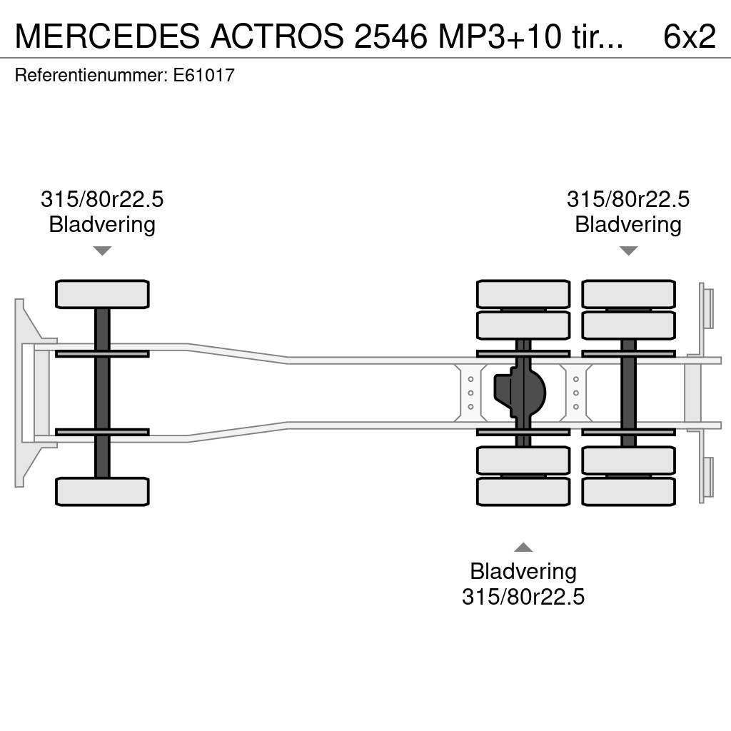 Mercedes-Benz ACTROS 2546 MP3+10 tires/pneus Containerbil