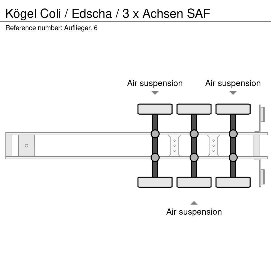 Kögel Coli / Edscha / 3 x Achsen SAF Gardintrailer