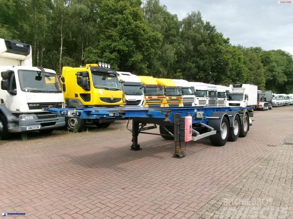 General Trailer 3-axle container trailer 20-25-30 ft Containerchassis Semitrailere