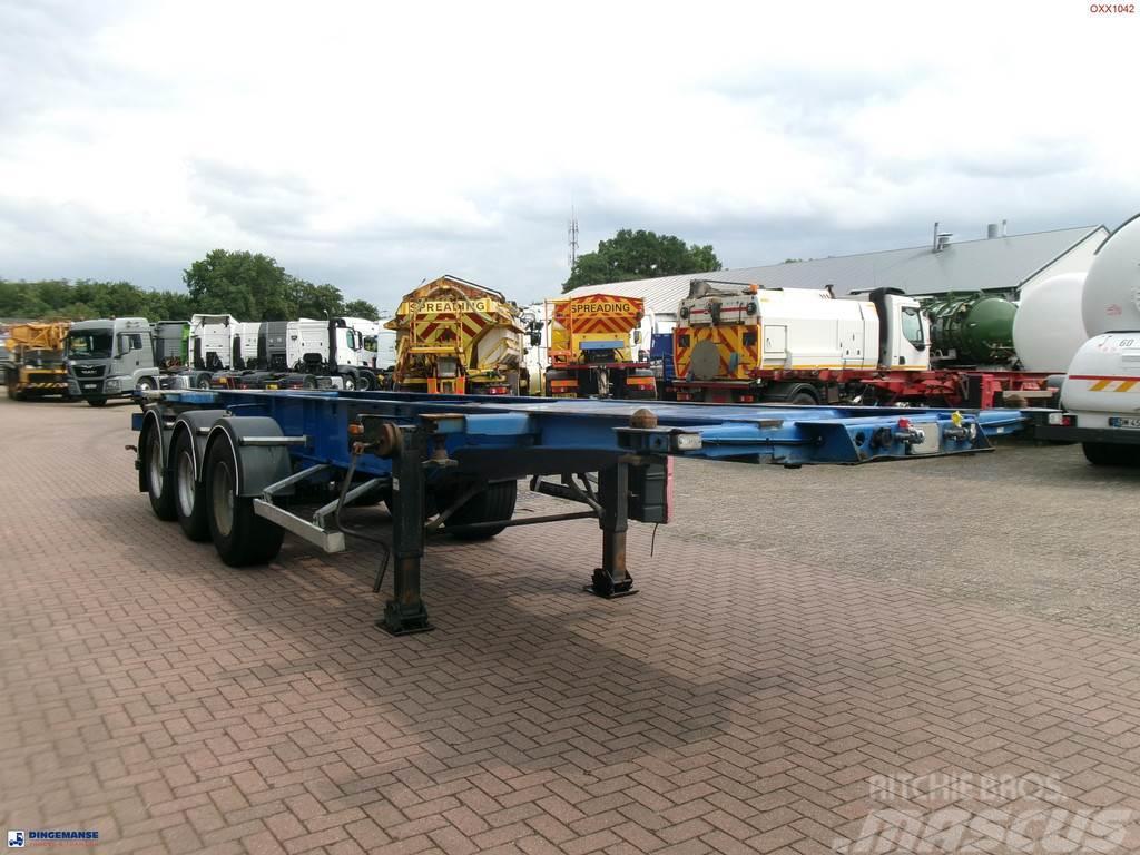 General Trailer 3-axle container trailer 20-25-30 ft Containerchassis Semitrailere