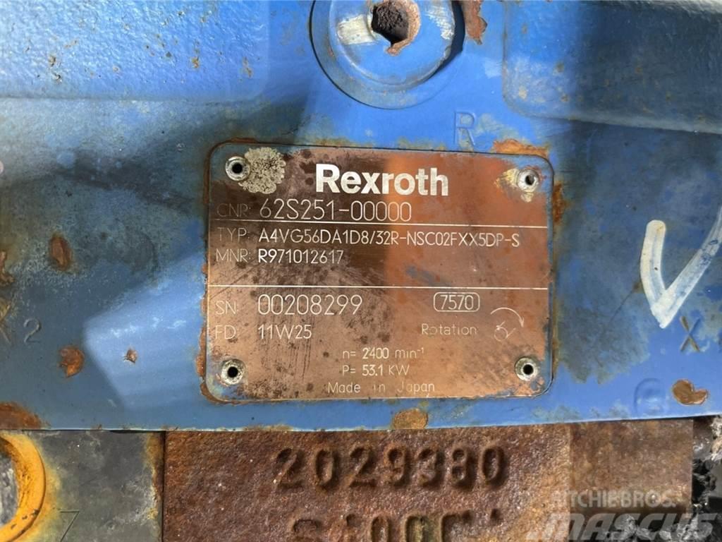Hitachi ZW95LSD-Rexroth A4VG56DA1D8/32R-Drive pump/Rijpomp Hydraulikk