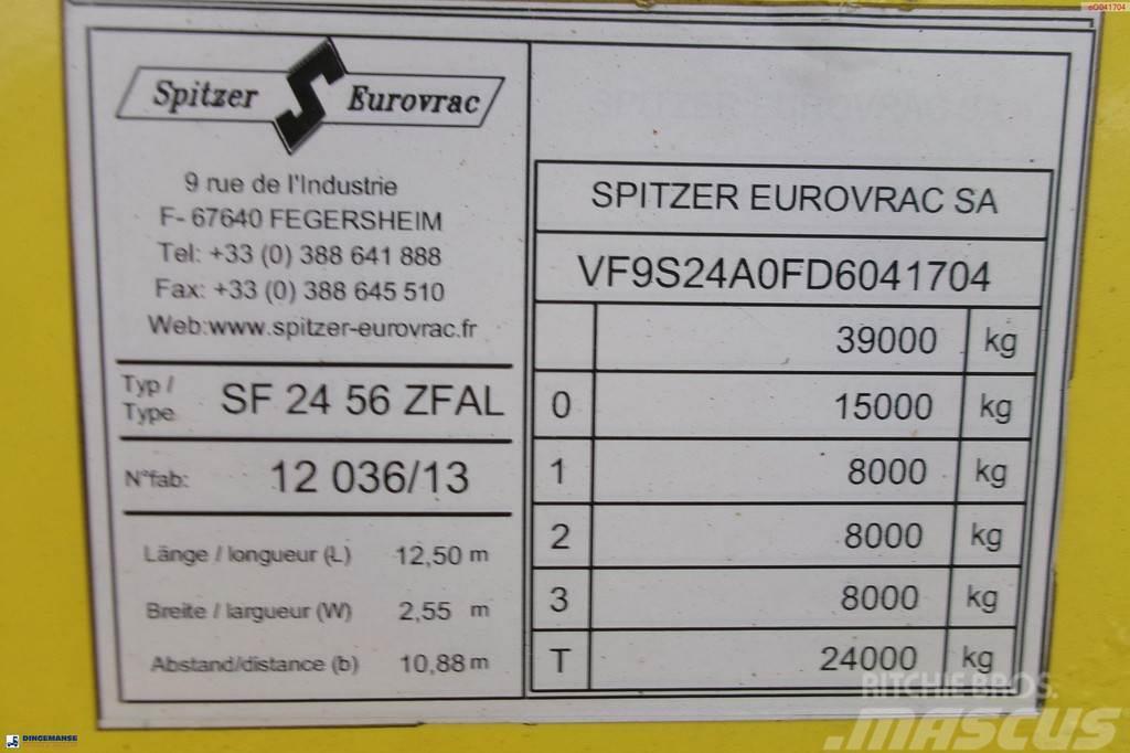 Spitzer Powder tank alu 56 m3 / 1 comp (food grade) Tanksemi
