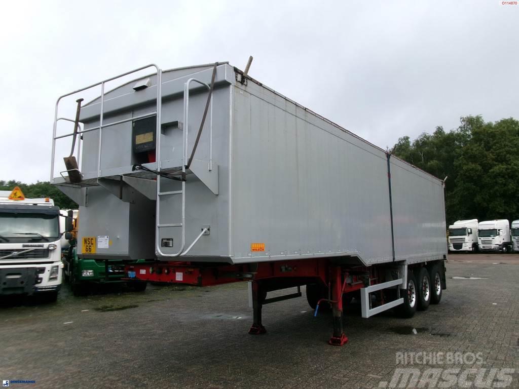 Wilcox Tipper trailer alu 55 m3 + tarpaulin Tippsemi