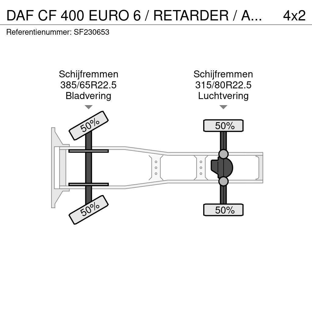 DAF CF 400 EURO 6 / RETARDER / AIRCO Trekkvogner
