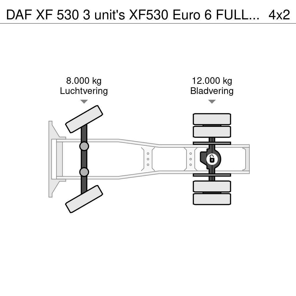 DAF XF 530 3 unit's XF530 Euro 6 FULL-SPOILER ZF-Intar Trekkvogner