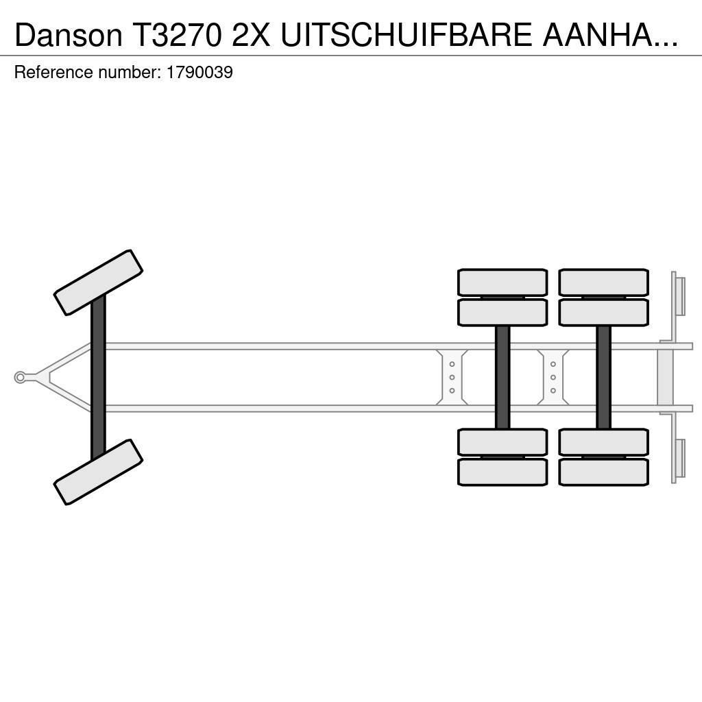 Danson T3270 2X UITSCHUIFBARE AANHANGER/TRAILER/ANHÄNGER Planhengere