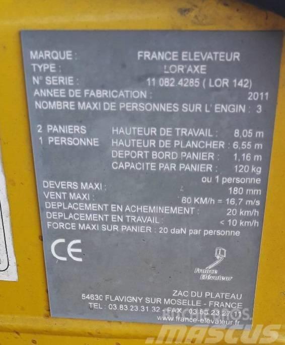 France Elevateur LOR `AXE Andre personløftere og plattformer