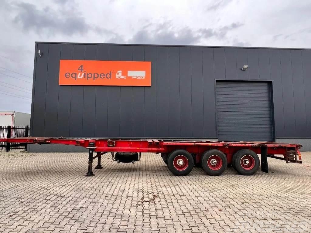 Pacton 40FT, 2x20FT, SAF+drum, good tires, NL-chassis Containerchassis Semitrailere