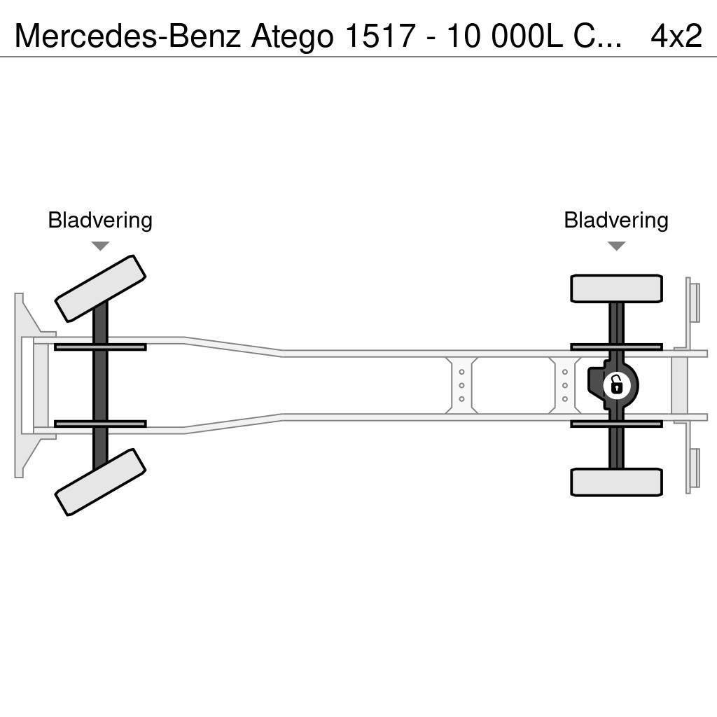 Mercedes-Benz Atego 1517 - 10 000L CARBURANT / FUEL - 4 COMP - L Tankbiler