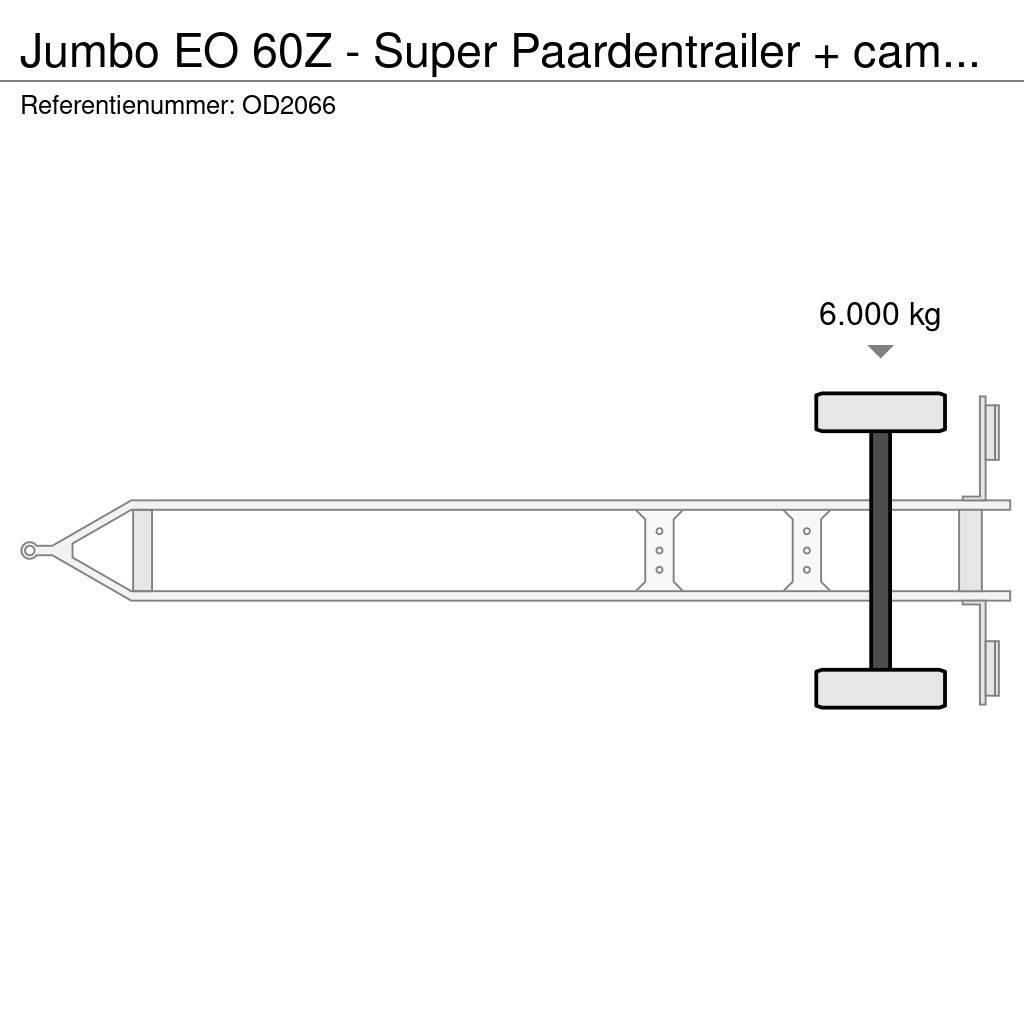 Jumbo EO 60Z - Super Paardentrailer + camper GEEN BTW! Dyretransport tilhenger