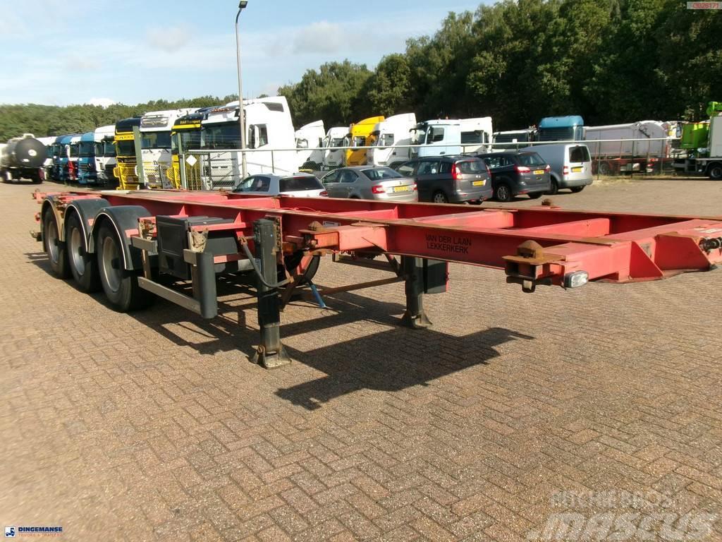 Burg 3-axle container chassis 20,30 ft + ADR Containerchassis Semitrailere